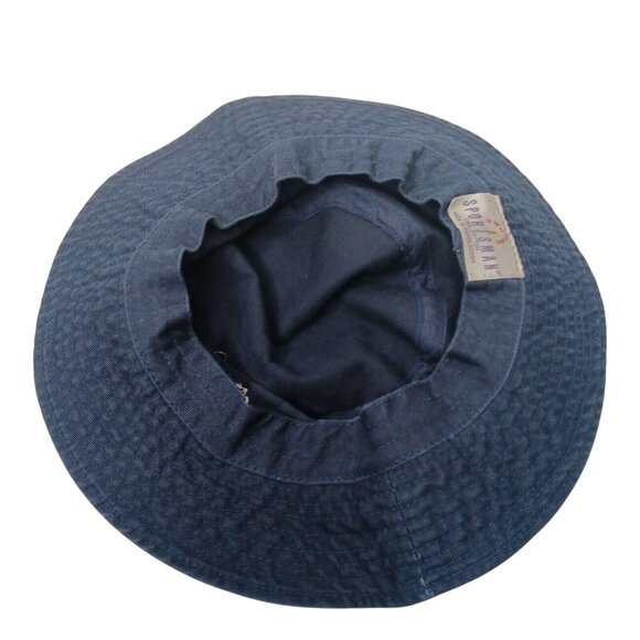 Vintage 90s Jars Of Clay Adult Small Bucket Hat Blue Canvas Christian Band - Picture 8 of 8